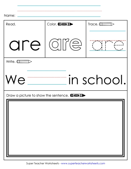 Worksheet 3: Are Sight Words Individual Worksheet