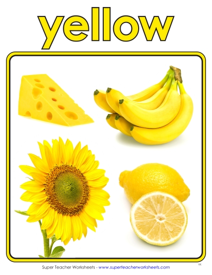 Preview image for Photo Anchor Chart (Yellow)