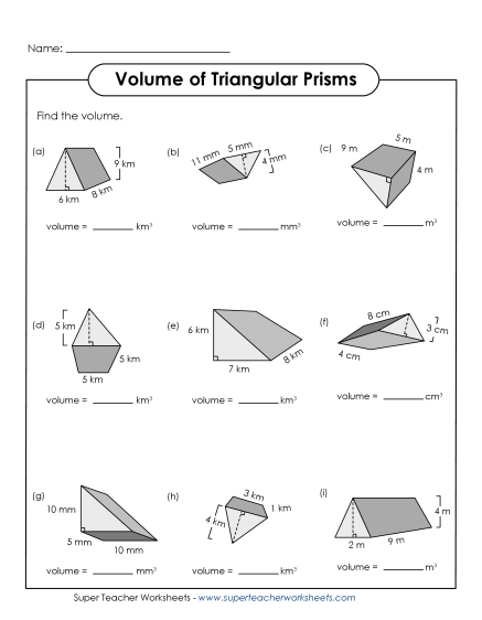 Preview image for Volume of Triangular Prisms