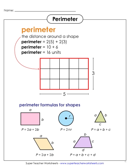 aPerimeter (with Formulas)