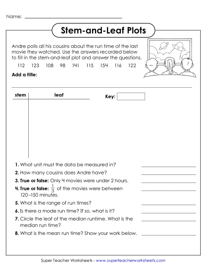aStem-and-Leaf Plot (Make & Analyze)