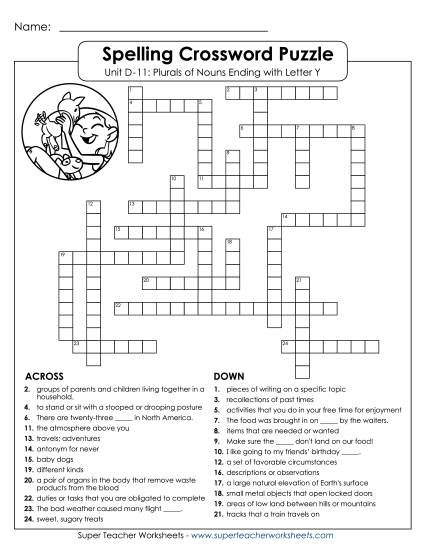 Preview image for Crossword Puzzle (D-11) 