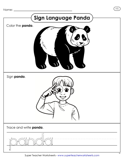 New Panda Worksheet
