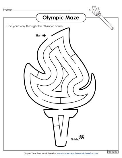 Preview image for Olympic Flame Maze (Easy)