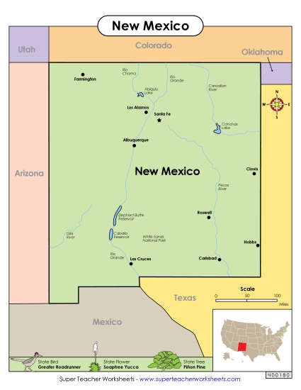 Preview image for Map of New Mexico