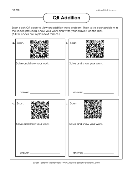Preview image for QR Code Addition (2-Digit)