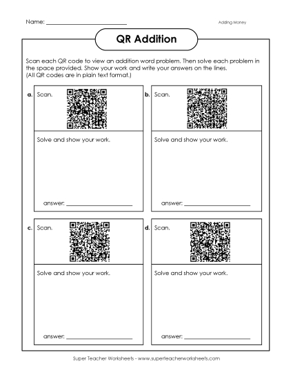 Preview image for QR Code Addition (Money)