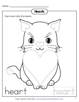 Circles - Cat Geometry Worksheet