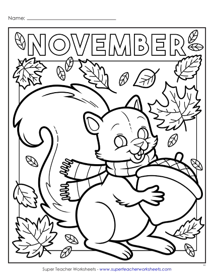New November (Basic) Worksheet