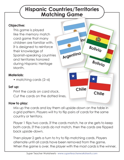 New Flag Matching Game Worksheet New Flag Matching Game Worksheet