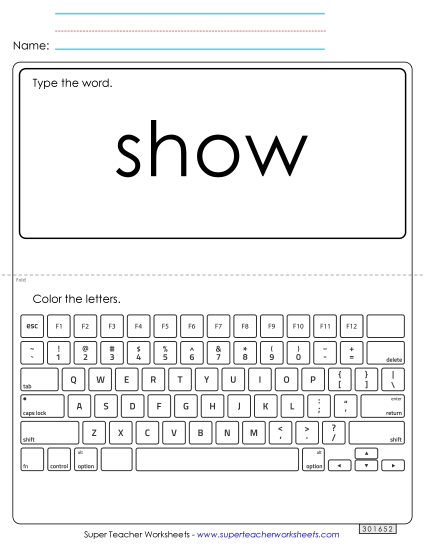 Preview image for Type the Word: Show