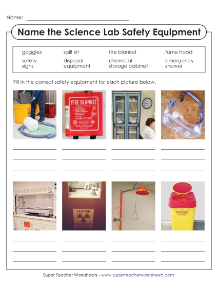 Preview image for Name the Lab Safety Equipment (Advanced)