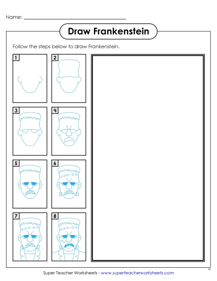 New Draw Frankenstein Worksheet