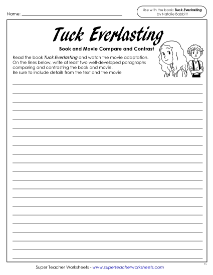 New Compare & Contrast Essay Worksheet