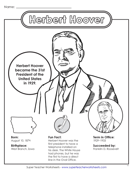 New Herbert Hoover Fact Sheet Worksheet New Herbert Hoover Fact Sheet Worksheet