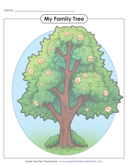 Preview image for Cut & Glue Family Tree