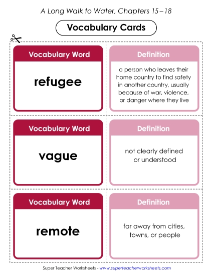 Preview image for Vocabulary Cards (Chapters 15–18)