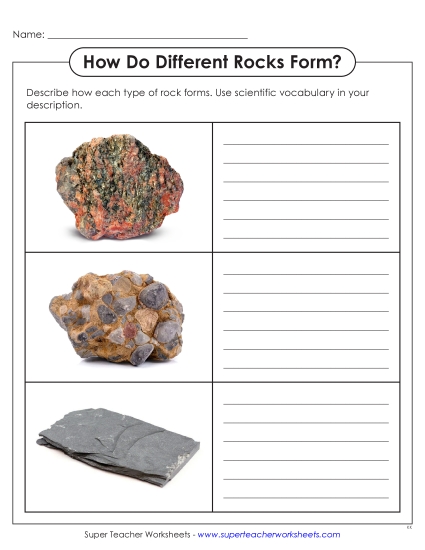 New How Do Different Rocks Form? Worksheet New How Do Different Rocks Form? Worksheet
