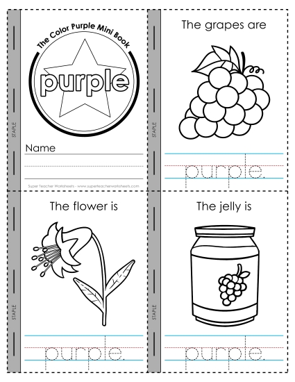 New The Color Purple Mini Book Worksheet