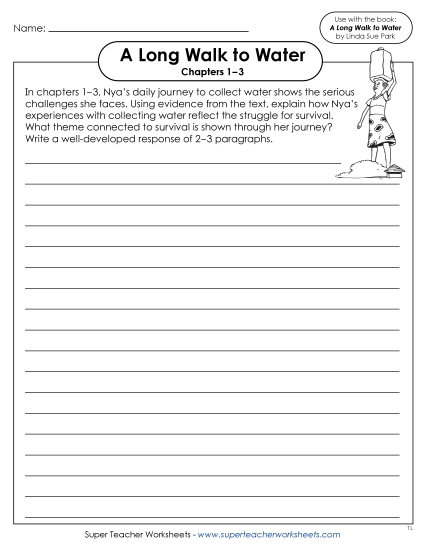 aChapters 1–3 Writing Prompt:<br>Nya's Experience