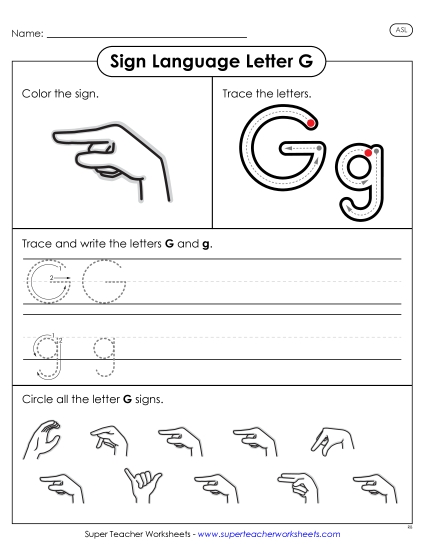 Preview image for Letter G Sign