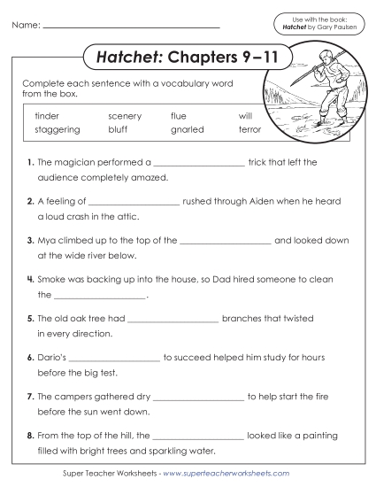 New Vocabulary Activity (Chapters 9–11) Worksheet New Vocabulary Activity (Chapters 9–11) Worksheet