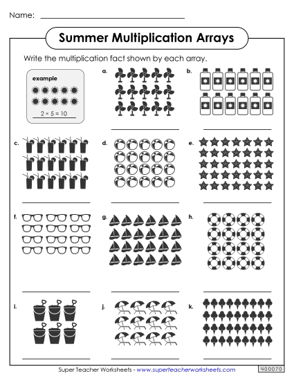 Preview image for Summer Multiplication Arrays