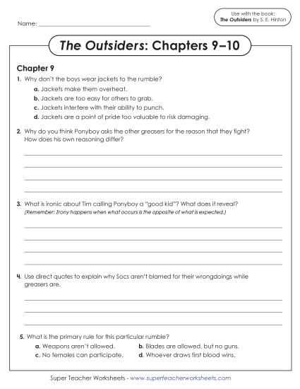 New Questions for Chapters 9–10 Worksheet New Questions for Chapters 9–10 Worksheet