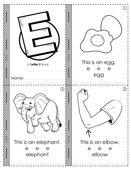 New Initial Short E Sound Worksheet