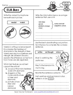 New ELA Buzz: Week 30<br>Worksheets 146 through 150 Worksheet