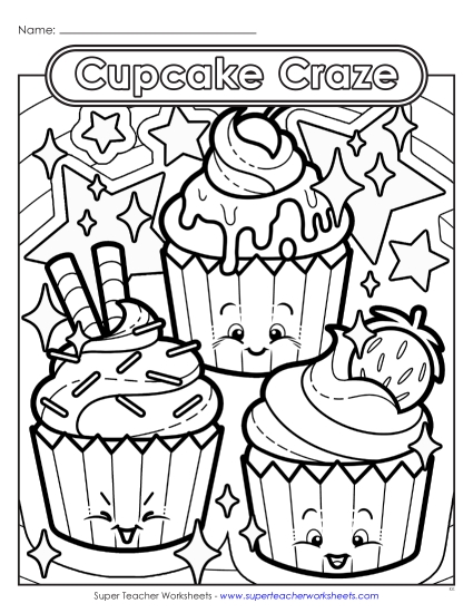 New Cupcake Craze Worksheet