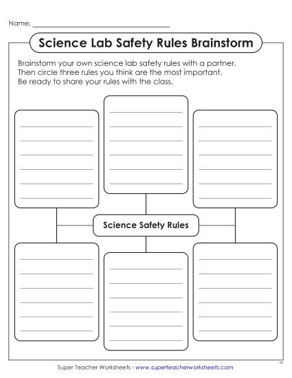 New Brainstorm Lab Safety Rules Worksheet