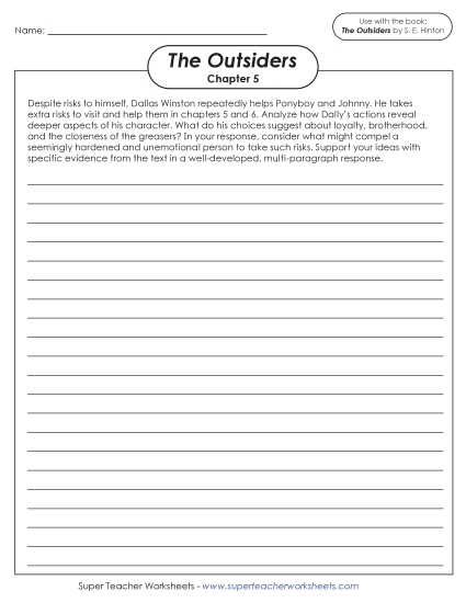 New Writing Prompt: Dally Worksheet