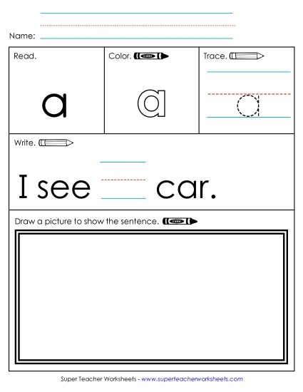 Preview image for A (Sight Word) Worksheet 3