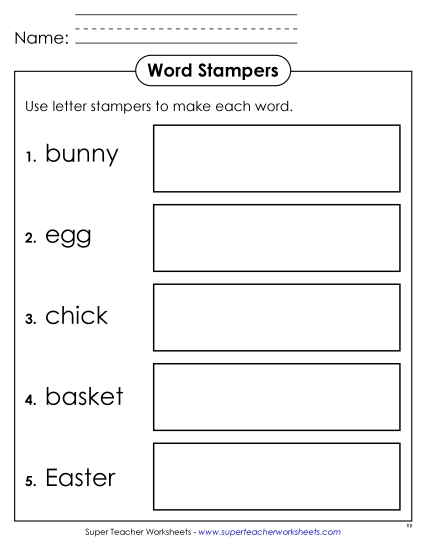 Preview image for Easter Word Stampers