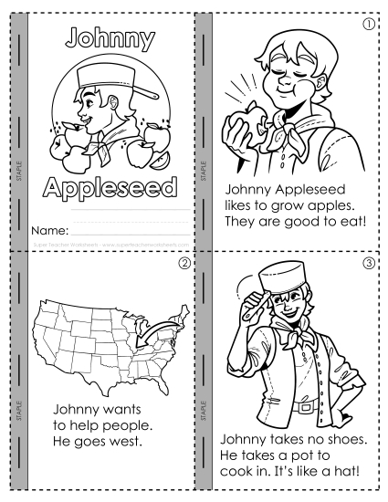 aJohnny Appleseed Mini Book