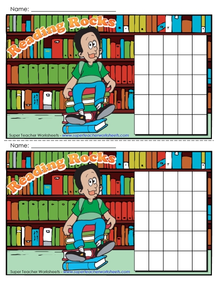 Preview image for Reading Rocks Chart (Boy)