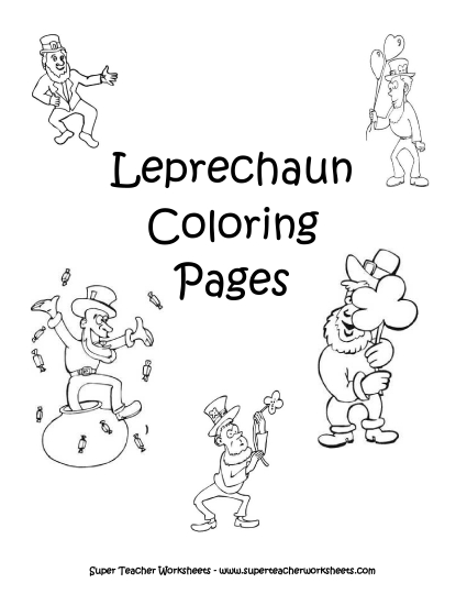 Preview image for Leprechaun Coloring Pages