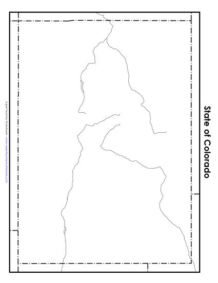 Preview image for Colorado Map (Blank)