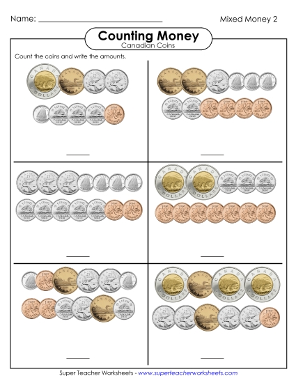 Preview image for Counting Mixed Coins #2b