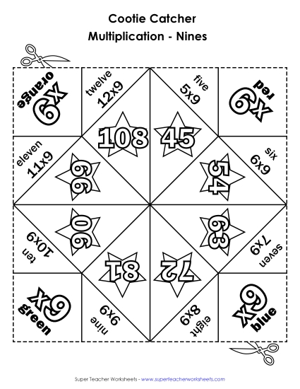 Preview image for Cootie Catcher Multiply by NINE