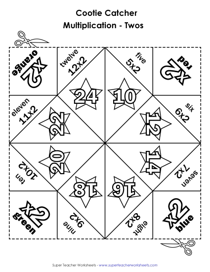 Preview image for Cootie Catcher Multiply by TWO
