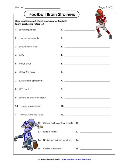 Preview image for Football Brain Strainers (Medium)