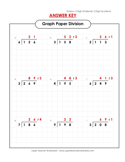 view download graph paper division a preview 1 preview 2 super teacher worksheets graph paper