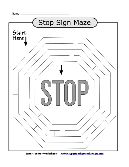 Preview image for Stop Sign Maze