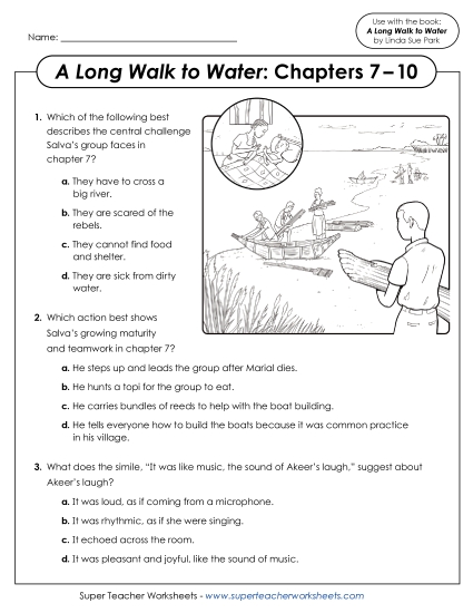 New Questions for Chapters 7–10 Worksheet