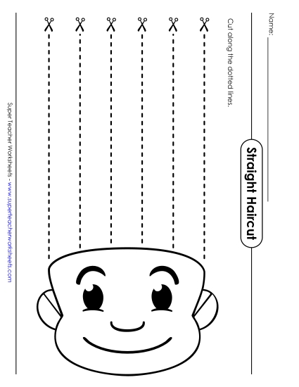 New Straight Haircut Worksheet