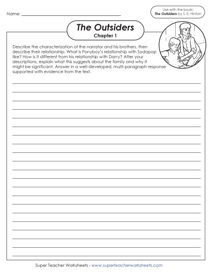 New Chapter 1 Writing Prompt: The Brothers Worksheet New Chapter 1 Writing Prompt: The Brothers Worksheet