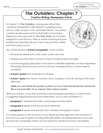 New Creative Writing: Newspaper Article Worksheet New Creative Writing: Newspaper Article Worksheet