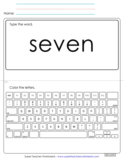 Preview image for Type the Word: Seven